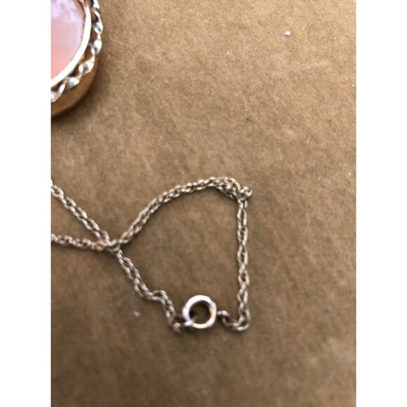 Stunning Vintage Van Dell Gold Filled Cameo With 18” Gf Rope Chain Mid Century - Picture 3 of 9
